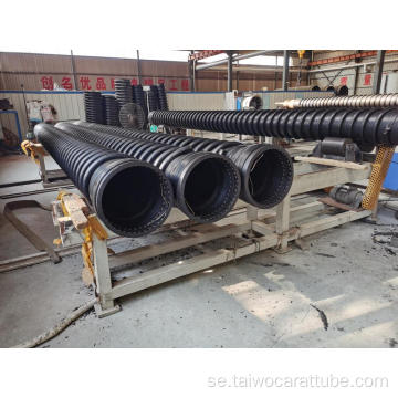 Krah Pipe stor diameter HDPE -plast Korrugerat rör